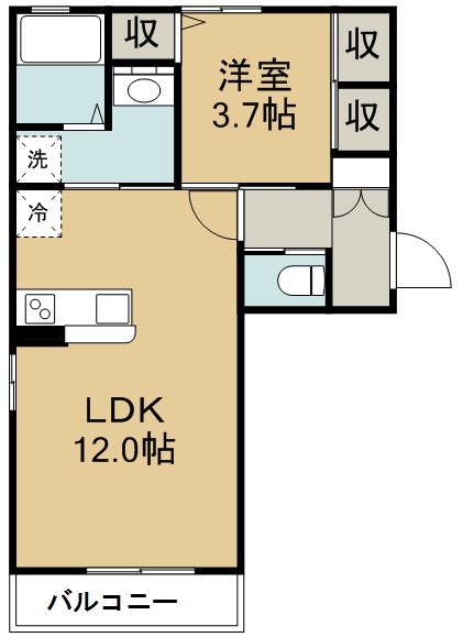 エスパース榴ヶ岡 間取り図