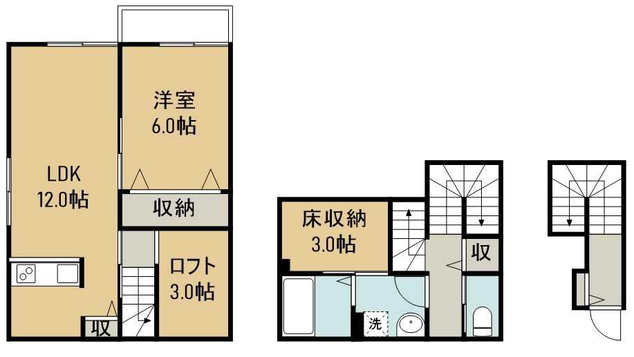 メリファ東仙台Ⅰ 間取り図