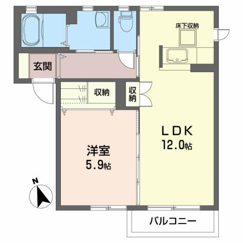 シュシュ・フレグランス 間取り図