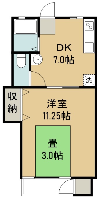 コーポ北町 間取り図