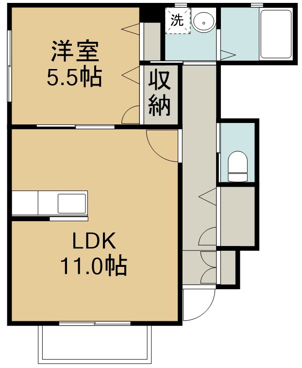 トスカーナⅤ 間取り図