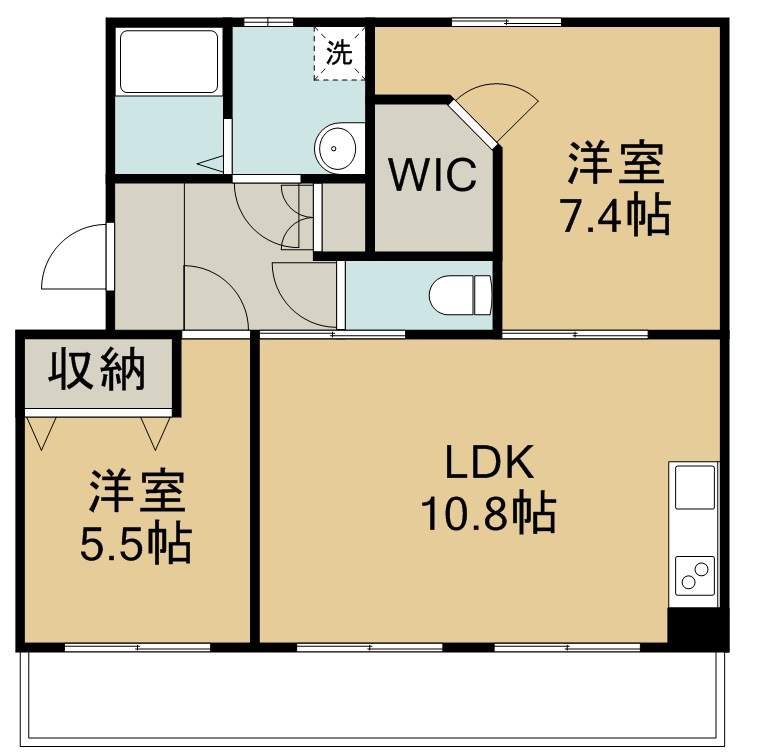 ＫＳ宮千代Ⅰ 間取り図