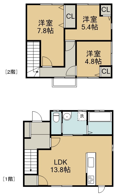 橋間様方貸家Ⅰ 1号室 間取り