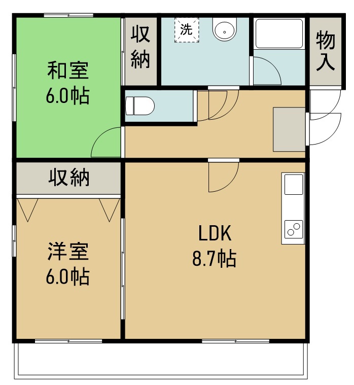 グリームパレス 間取り図