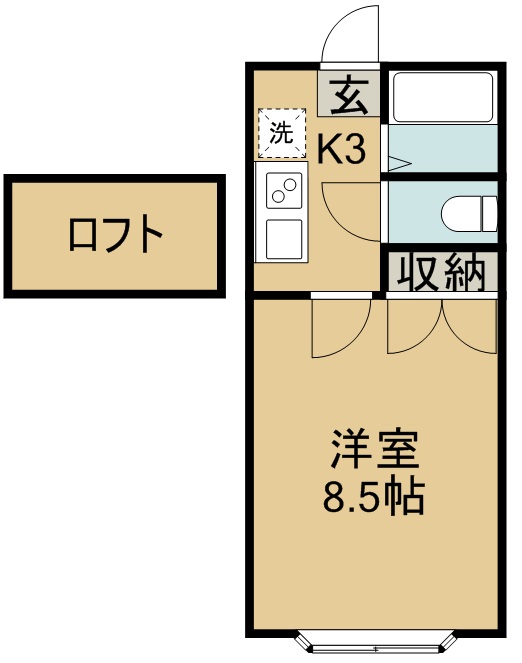 ホワイトキャッスル３４番館 間取り図