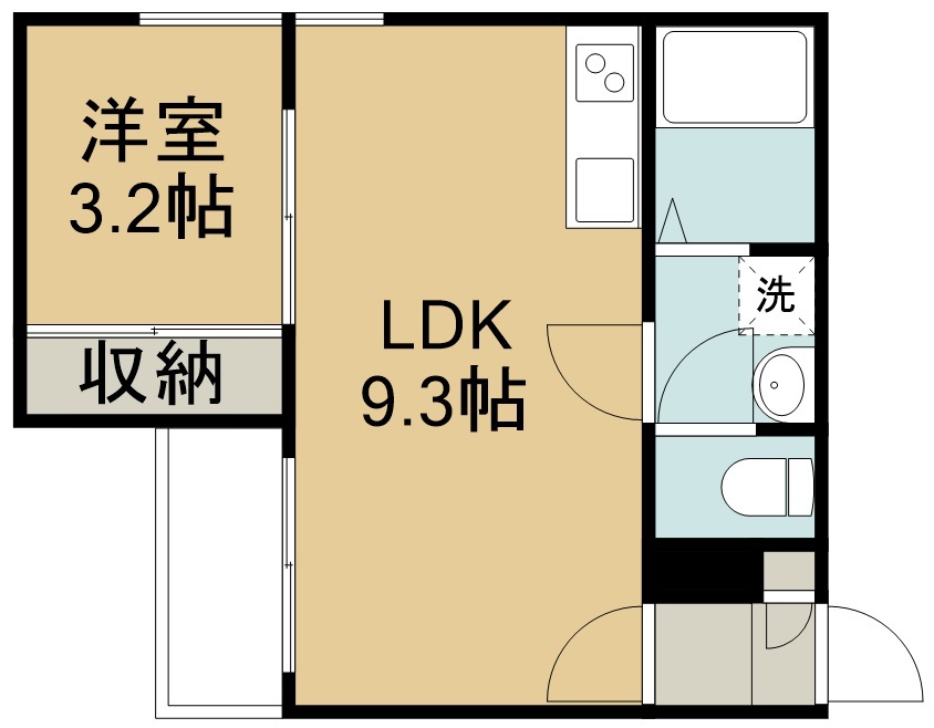 ＲＥＧＡＬＥＳＴ荒井Ⅱ 202号室 間取り