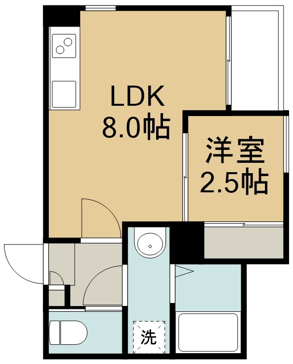 Ｒ－ＳＭＡＲＴ　ｐｉｓｔａ長町一丁目駅 間取り図