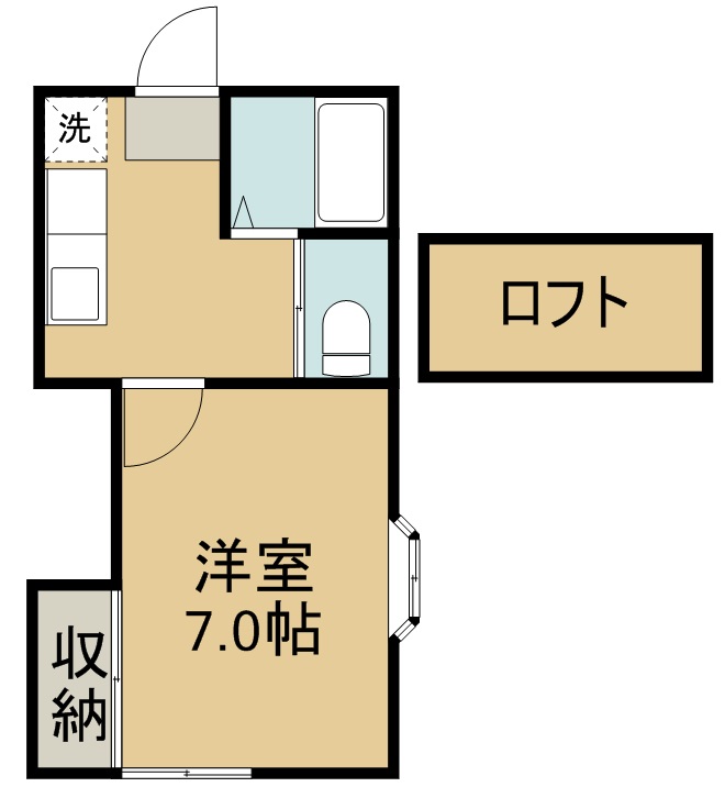 ホワイトキャッスル２６番館 101号室 間取り