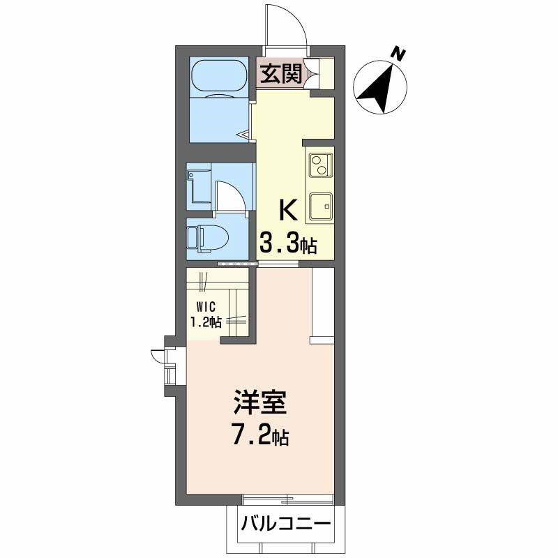 スカイシティＢ 206号室 間取り