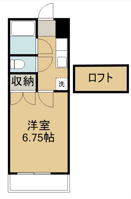 ホワイトキャッスル１３番館 202号室 間取り