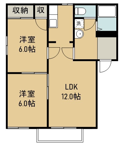 ガーデンビレッジＢ棟 間取り図