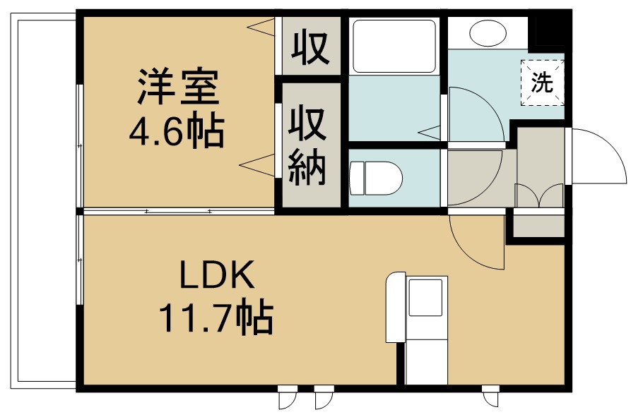 Ａｄｏｎｉｓ三百人町 間取り図