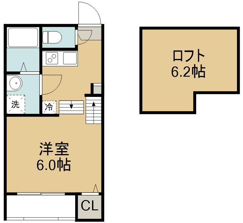 アバンテ 202号室 間取り