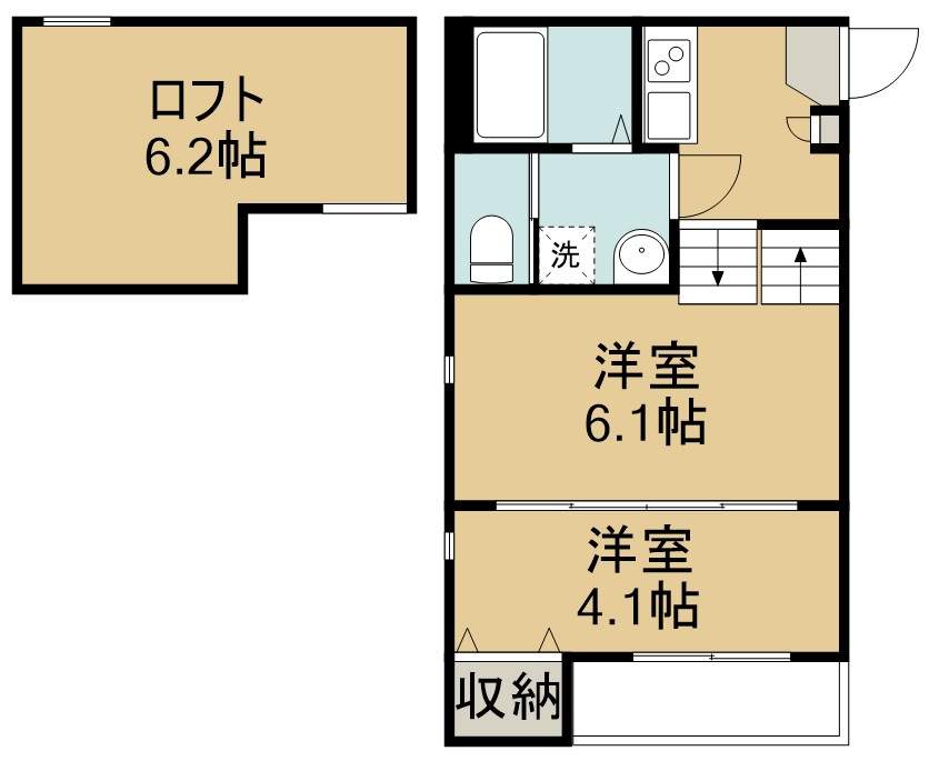 ハーモニーテラス福田町 間取り図