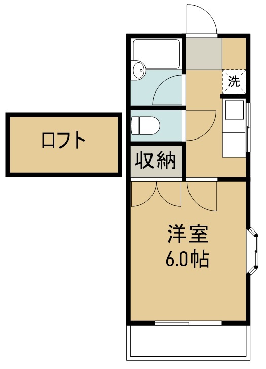 サンパレス大和町Ⅰ 間取り図