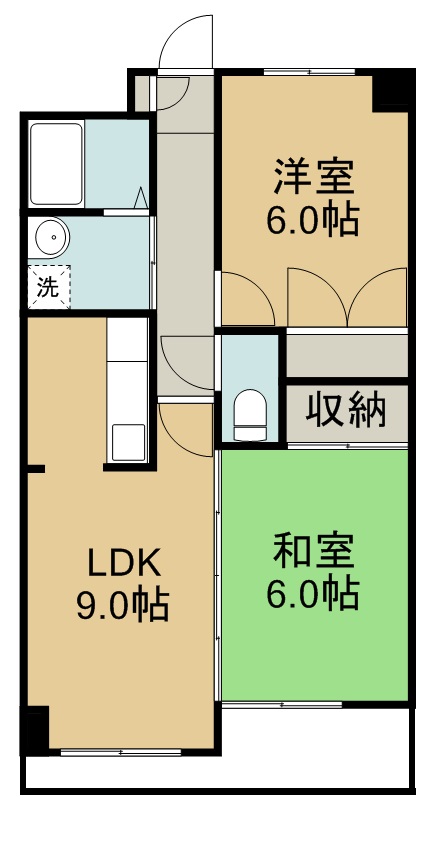 グランエクシード宮城野 間取り図