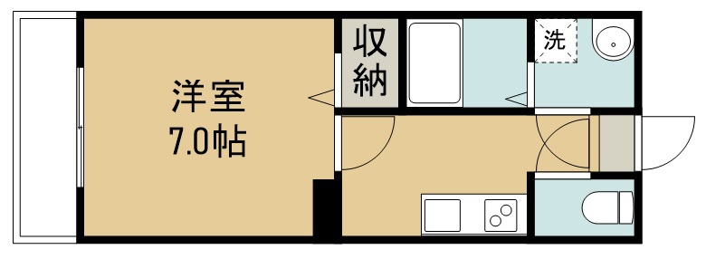 ＣＩＮＺＡ東仙台 505号室 間取り