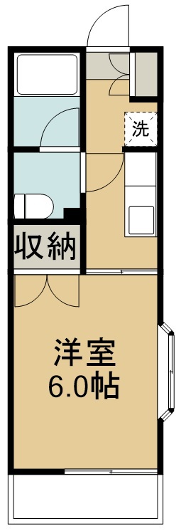 サンパレスシカマ 508号室 間取り