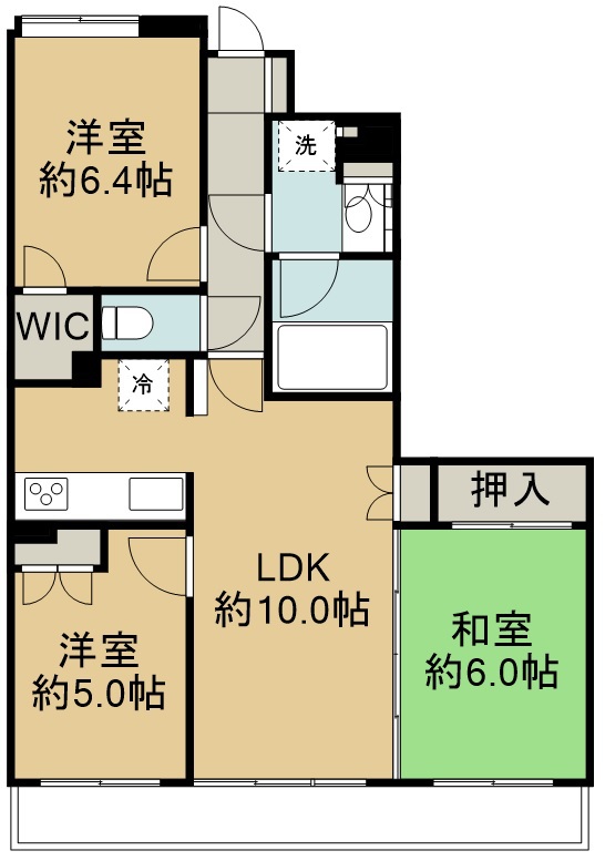 ナイスブライトピア福田町 704号室 間取り