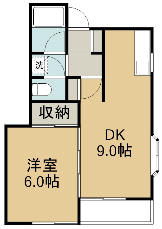 αＮＥＸＴタカサゴＮｏ．１ 201号室 間取り