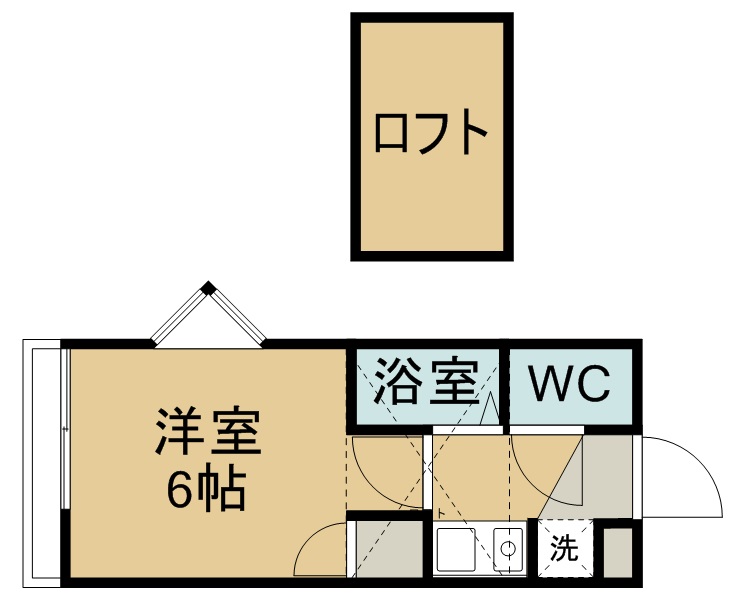 アップルハウス六十人町 間取り図