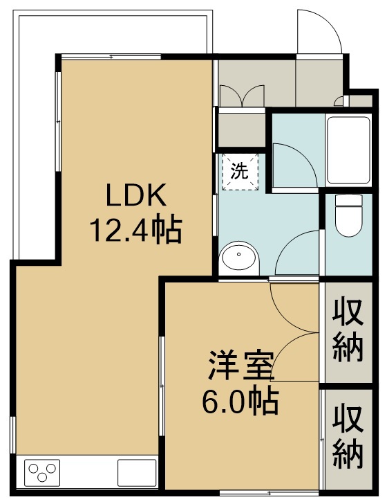 プレジデント大森 202号室 間取り