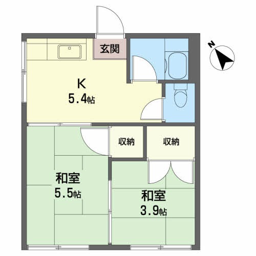 川添アパート 間取り図