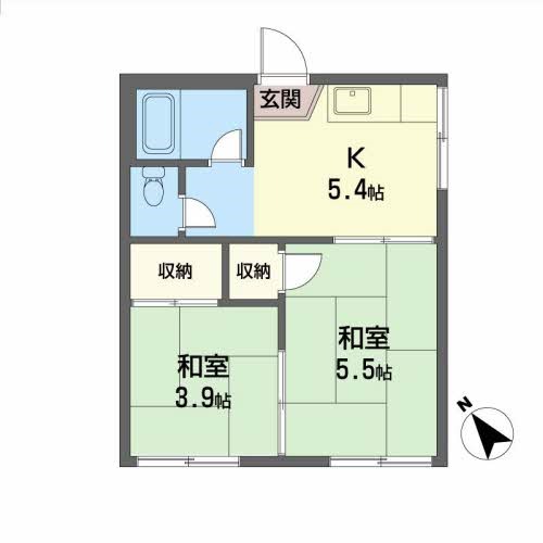 川添アパート 間取り図