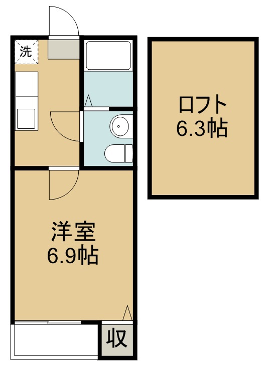 ｓｔａｇｅ宮城野原 間取り図