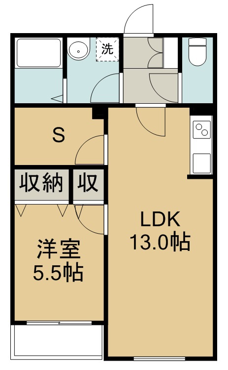 メリディアンなないろの里　四番館 間取り図