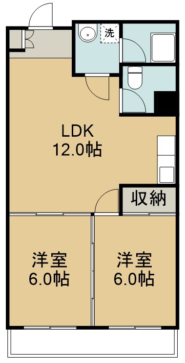 コーポ童子 間取り図