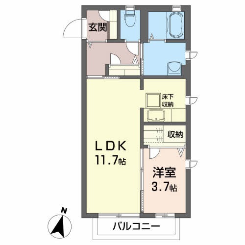 シャーメゾン上飯田 間取り図