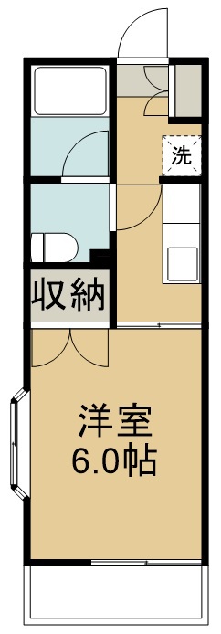 サンパレスシカマ 407号室 間取り