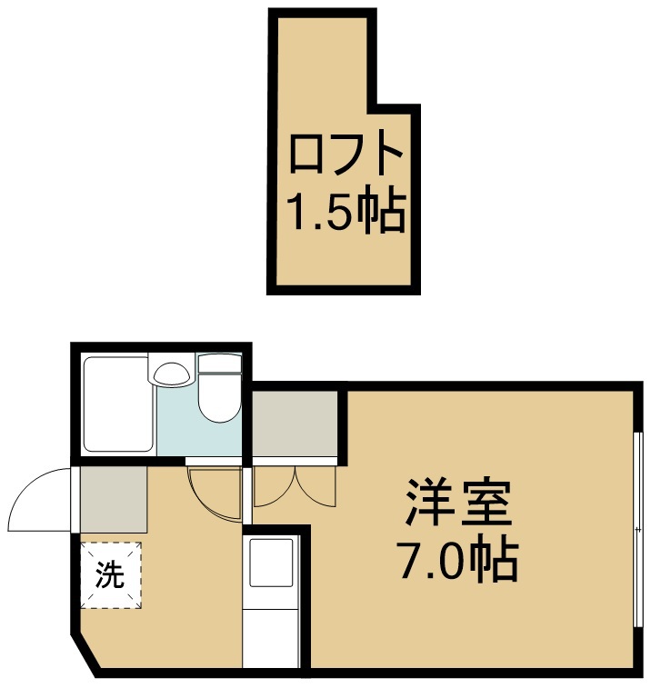 コスモランド宮城野 間取り図