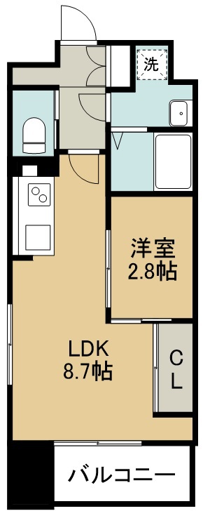 シェルグランデ原町本通 間取り図