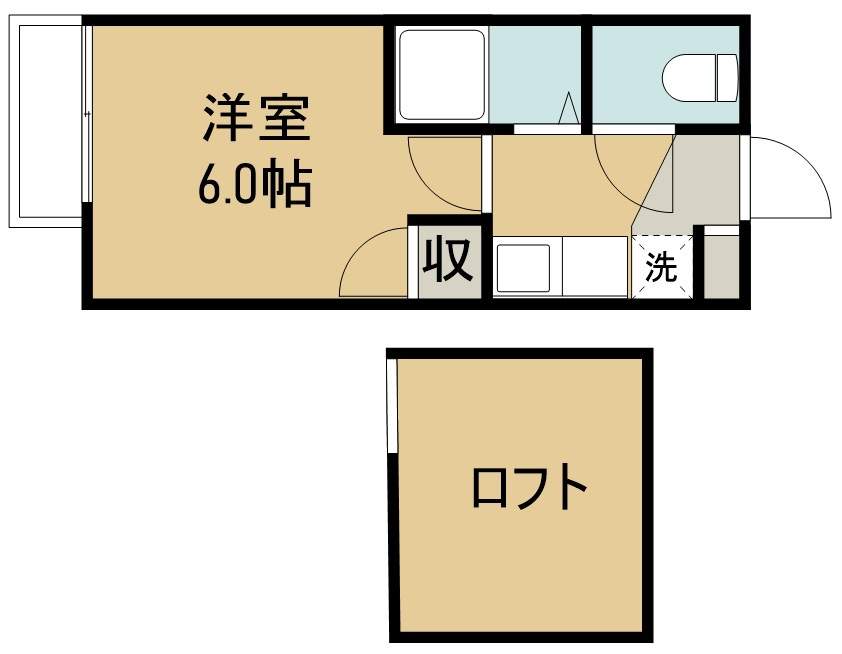 アップルハウス六十人町 間取り図