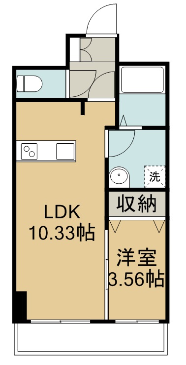 フェリシダ東仙台 308号室 間取り