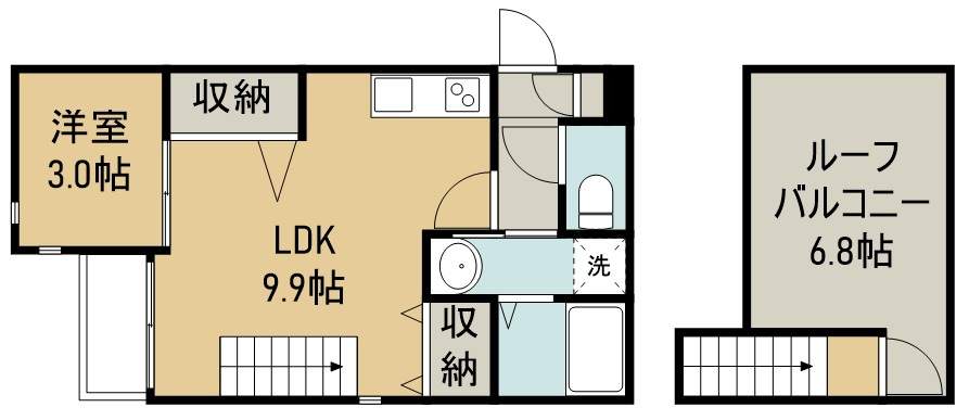 ＧＲＡＮＤＴＩＣ連坊南 間取り図