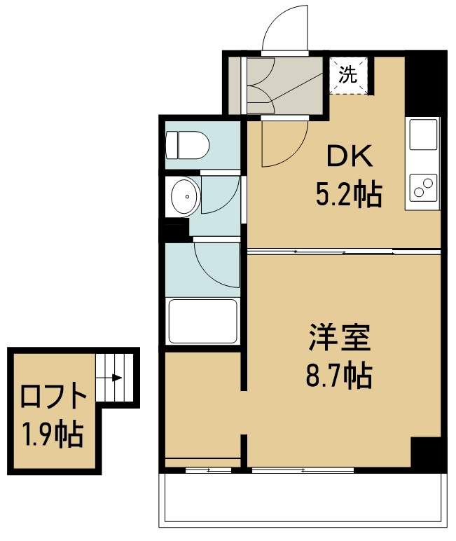 ラフルール連坊 間取り図