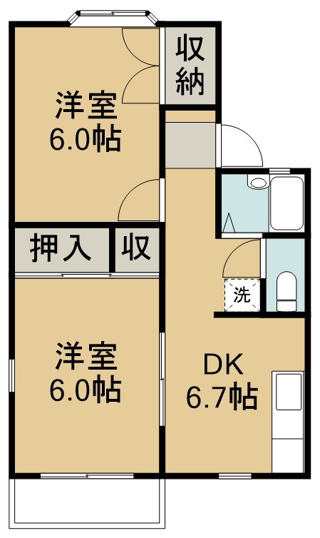 メゾン・サンセールＡ 間取り図