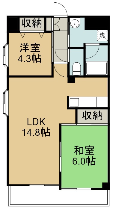 エミネンス宮城野 301号室 間取り