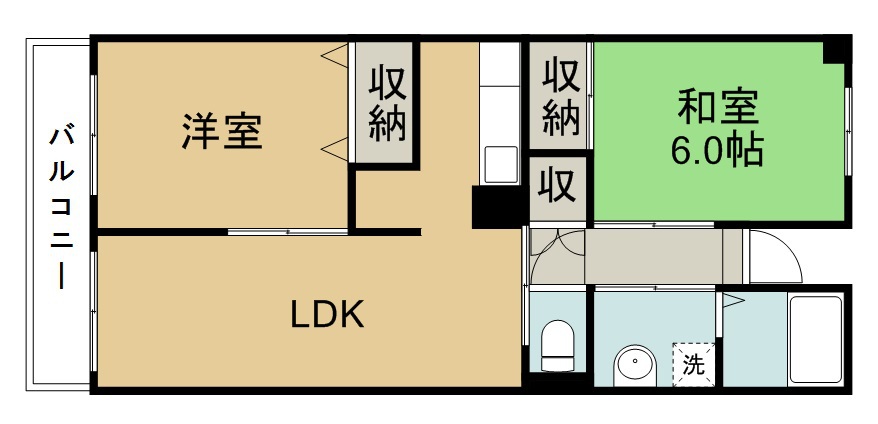 メゾン長喜城 603号室 間取り