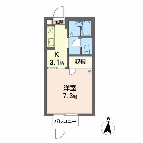 サンライト福田町 205号室 間取り