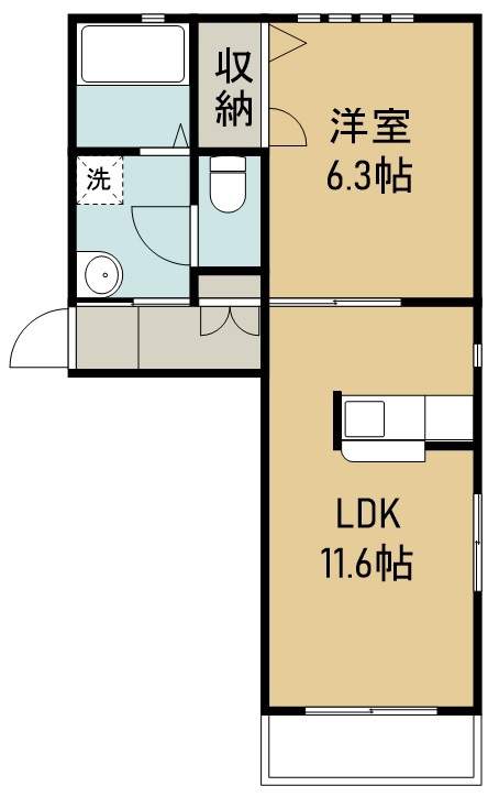 シャーメゾンリッツ 103号室 間取り