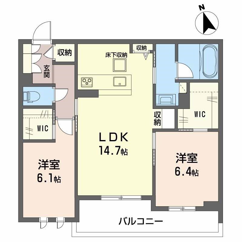 シャーメゾンＬａＬａ 間取り図