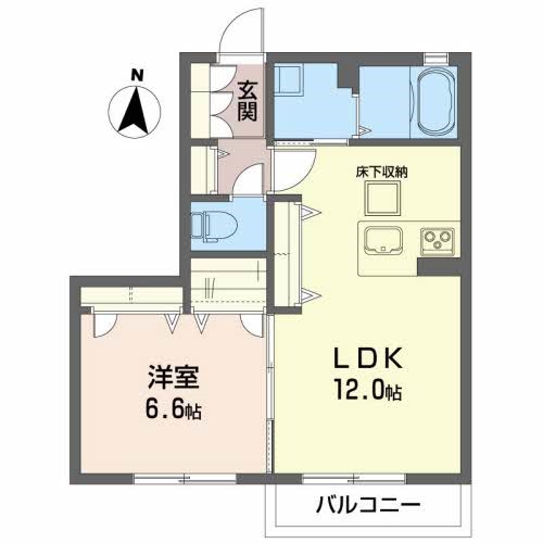 イーストＶ 102号室 間取り