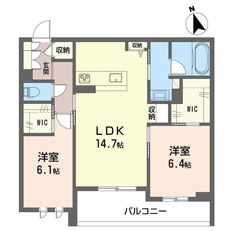 シャーメゾンＬａＬａ 間取り図