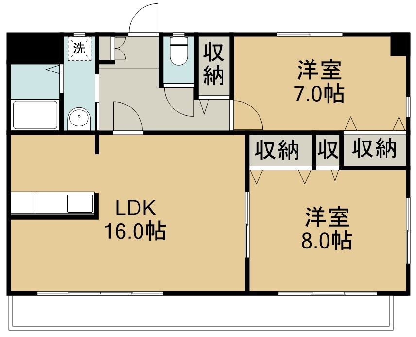 パルメゾン高砂Ⅰ 間取り図