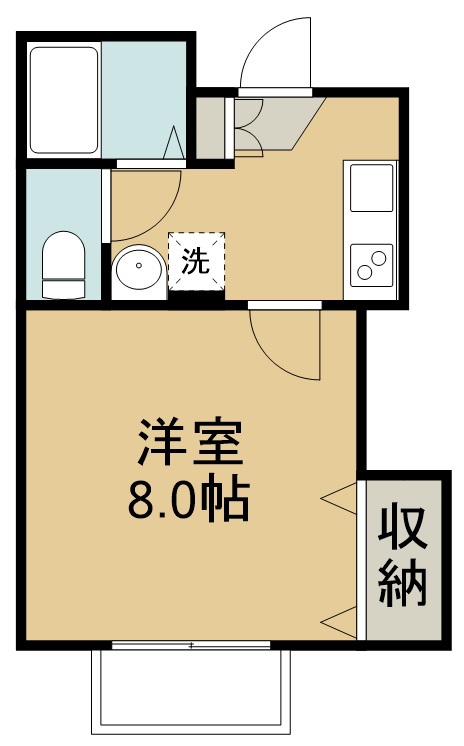 アスコット蒲町 間取り図