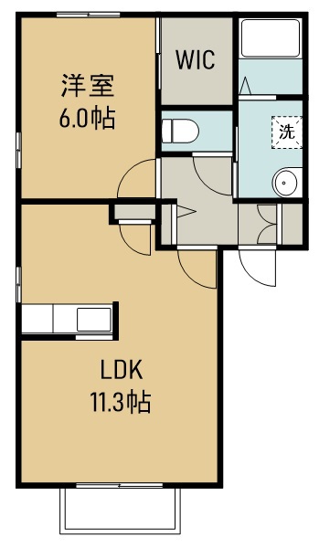 トスカーナⅠ 間取り図